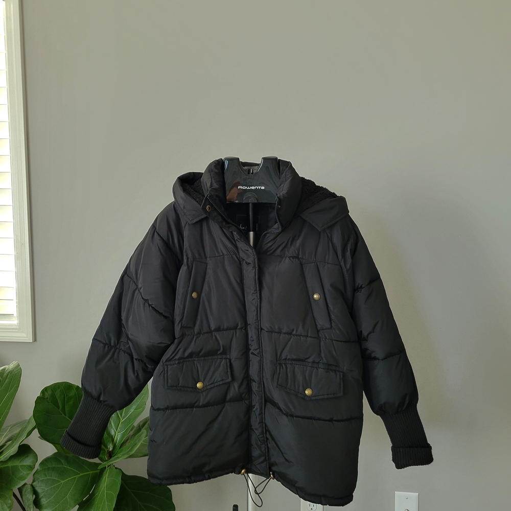 Sam Edelman Womens' Black Puffer Jacket - Picture 2 of 6